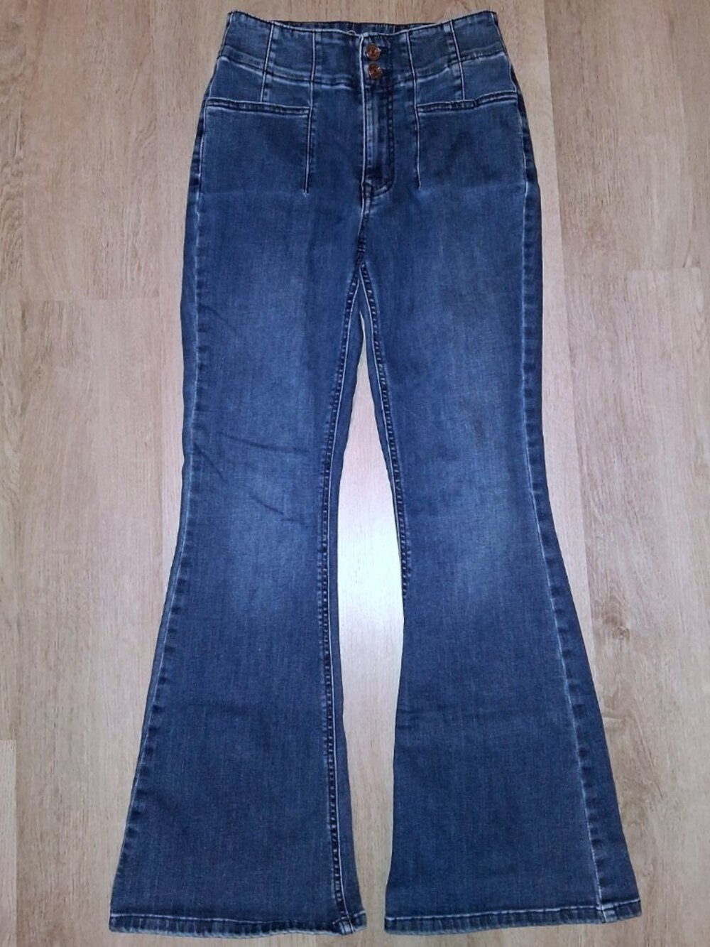 M Jeans By Maurices High Rise Flare Jeans Size 4 Wide Leg Flares Boot Cut